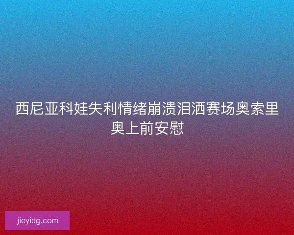 西尼亚科娃失利情绪崩溃泪洒赛场奥索里奥上前安慰